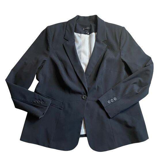 Lane Bryant Single-Button Black Blazer - Size 18*** - Picture 1 of 6